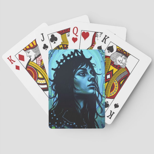 Baralho Rei Eteal: Fusão da Arte e da Fantasia (Verso)