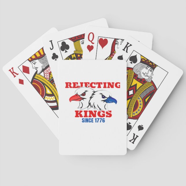 Baralho Rejecting Kings Since 1776 Classic Creative Design (Verso)