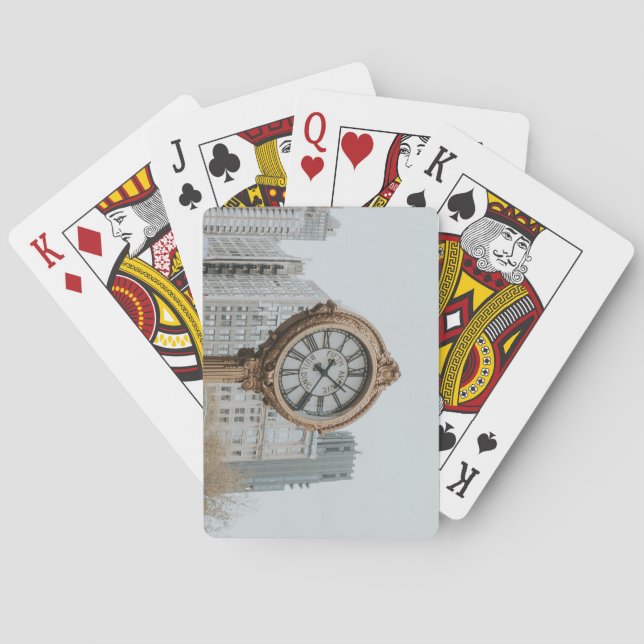 Baralho Relógio da Rua Tiffany em Nova York (Verso)