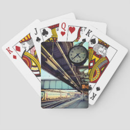 Baralho Relógio, na estação