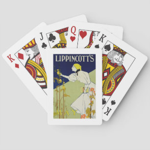 Baralho Reprodução da propaganda de poster 'um Lippincot