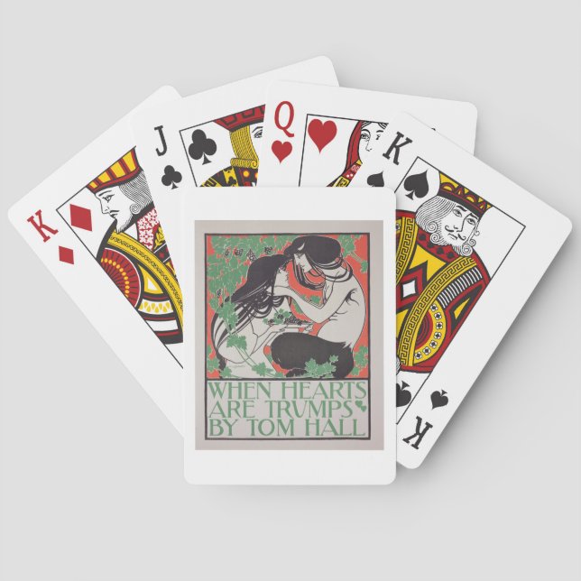 Baralho Reprodução de uma poster publicitária "When Hearts (Verso)