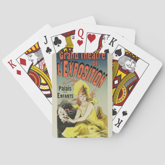 Baralho Reprodução de uma propaganda de poster 'o Th (Verso)