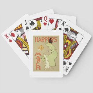 Baralho Reprodução o mag de um harpista da propaganda de