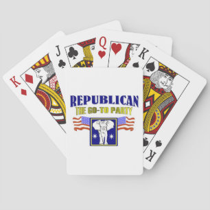Baralho Republicano, o partido a jogar cartas