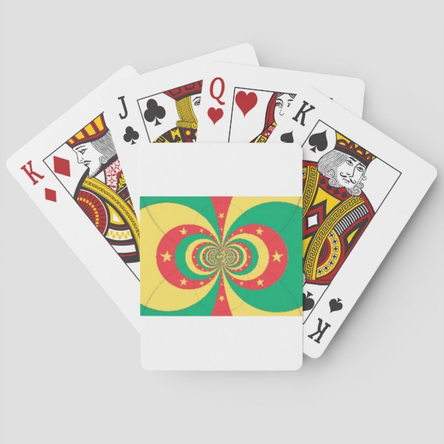 Baralho République du Cameroun, estrela de cinco pontas (Verso)