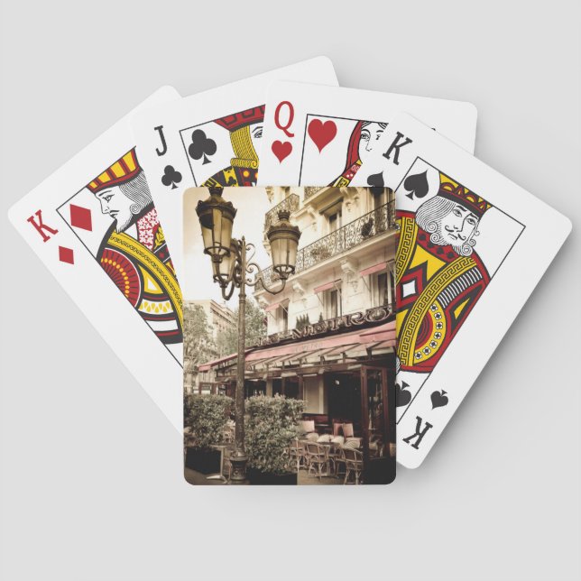 Baralho Restaurante de rua, Paris, França (Verso)