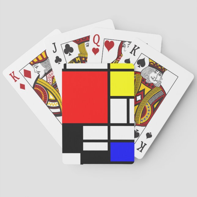 Baralho retângulos MOSAIC quadrados coloridos I + suas ide (Verso)