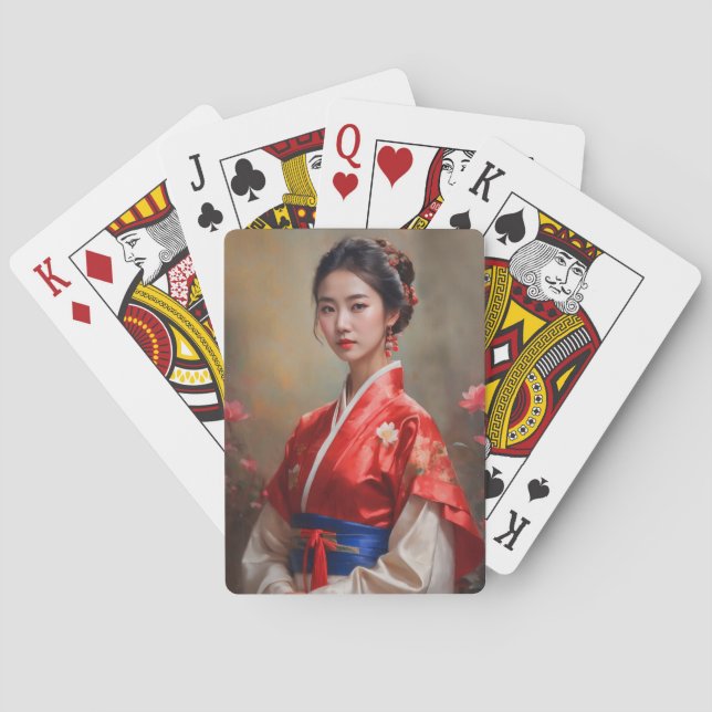 Baralho Retrato da Princesa Chinesa (Verso)
