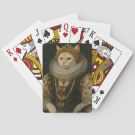 Baralho Retrato da Rainha Gata Majestosa Elizabeth I Renas