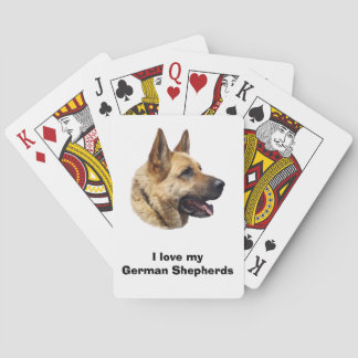 Baralho Retrato de cão German shepherd alsaciano