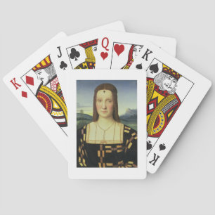 Baralho Retrato de Elizabeth Gonzaga, c.1504 (óleo na