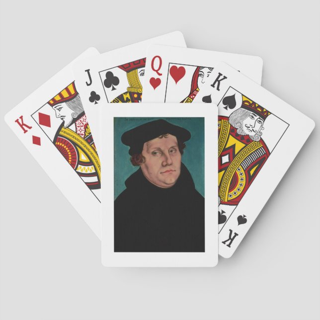 Baralho Retrato de Martin Luther, 1529 (Verso)