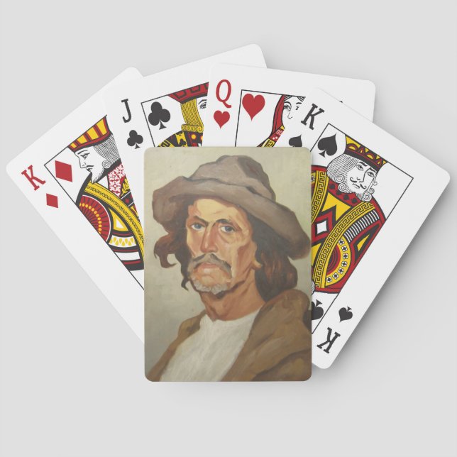 Baralho Retrato de um camponês (por Ipolit Strâmbu) (Verso)