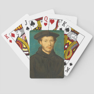Baralho Retrato de um homem, C. 1536 - 40 (óleo na noz)