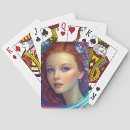 Baralho Retrato do Cabelo Arco-Íris Encantado