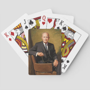 Baralho Retrato oficial de Dwight Eisenhower na Casa Branc