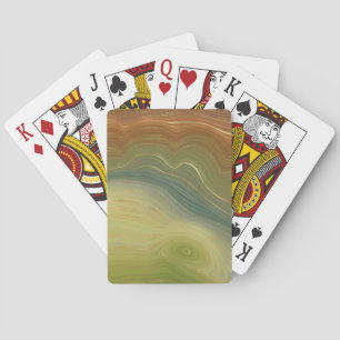 Baralho Retro Earthy Strata   Agato Tonelado Neutro Vintag