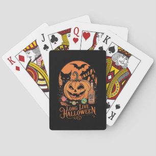 Baralho Retro Halloween Viva Outono Temporada Assustadora