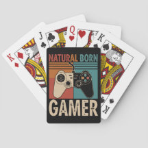 Retro Natural Born Gamer Funny
