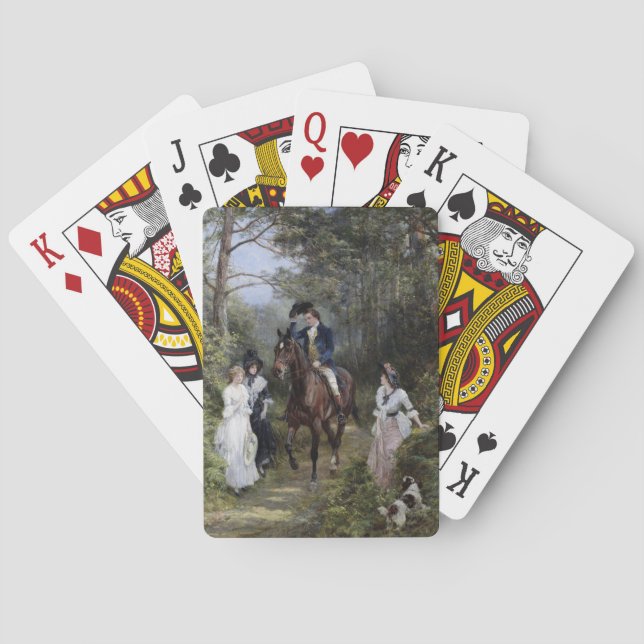 Baralho Reunião na Floresta (por Heywood Hardy) (Verso)