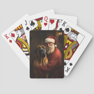Baralho Ridgeback Santa Claus Natal Festivo