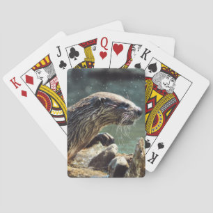 Baralho Rio Otter Animal-lover Foto da vida selvagem