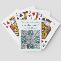 Rir com Cartas de Jogar Desenhadas à Mão