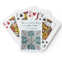 Rir com Cartas de Jogar Desenhadas à Mão