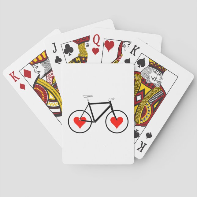 Baralho Rodas Coração de bicicleta (Verso)