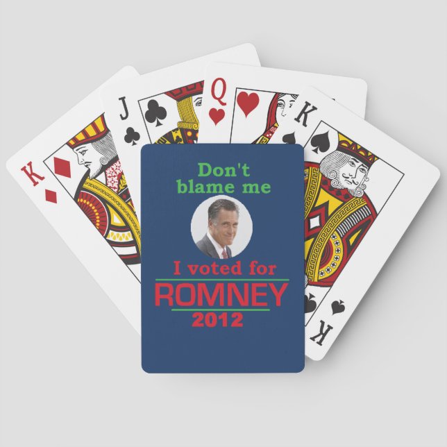 Baralho Romney Dont Blame Me (Verso)