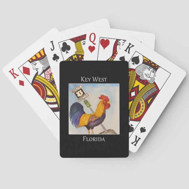Baralho Rooster e Mile marcador 0 famoso em Key West (Verso)