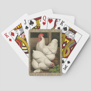 Baralho Roosters & Hen fora da Casa Hen com Fronteira Bran