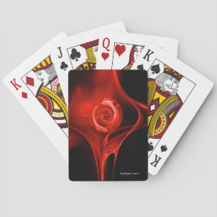 BARALHO ROSA DE FRACTAL VERMELHO A PRETO