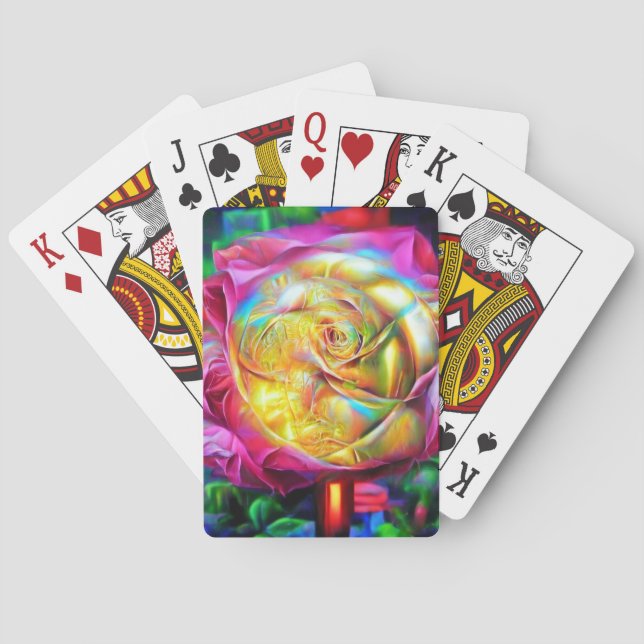 Baralho Rosa do Arco-Íris Psicodélico (Verso)