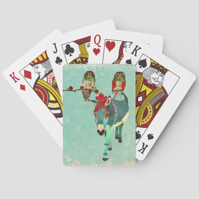 Baralho Rosa Owls & Donkey Card Deck (Verso)