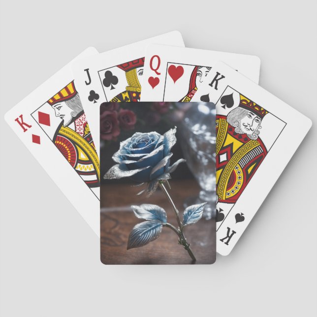 Baralho Rosa Royale sobre jogar cartas (Verso)