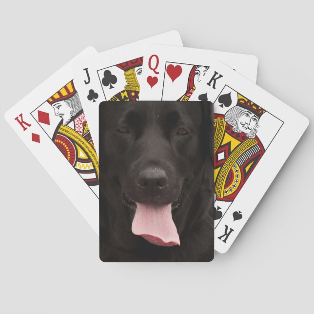 Baralho Rosto de cachorro preto (Verso)