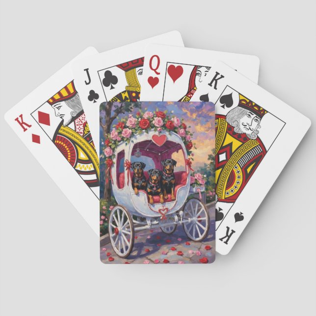 Baralho Rottweiler Dog Valentine's Day (Verso)