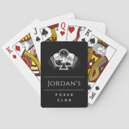 Baralho Royal Club Poker Night Casino Black & White Name