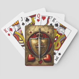 Baralho Royal Elegance: Cartões Clássicos de Jogada para E