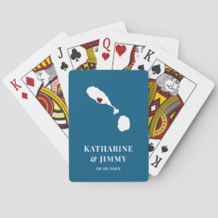 Baralho Rua. Kitts & Nevis - Casamento Favorece o Deck de 