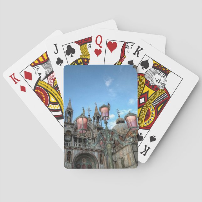 Baralho Ruas. Marcas e Lâmpada, Veneza, Itália (Verso)