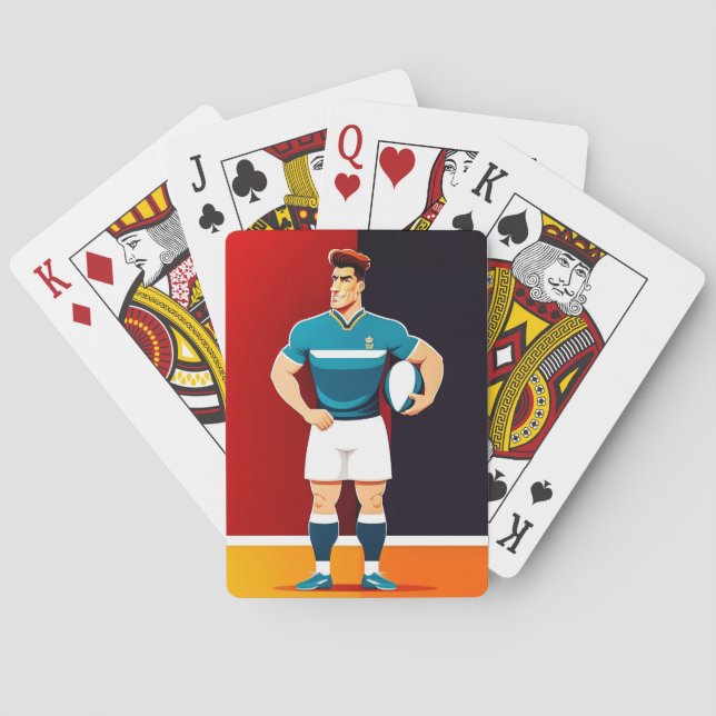 Baralho Rugby Player - Playing Cards (Verso)