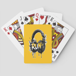 Baralho RUN Headphones Street Art Sticker