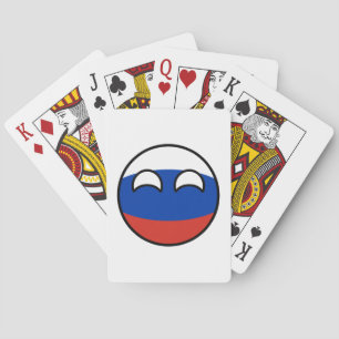 Baralho Rússia Geeky de tensão engraçada Countryball