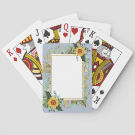 Baralho Rustic BOHO Sunflower Casamento Verde