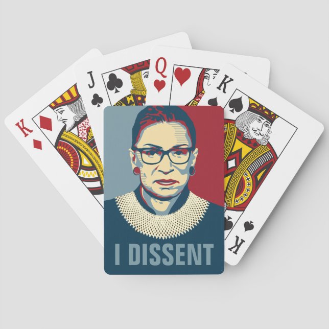 Baralho Ruth Bader Ginsburg I Dissent Pop-Art (Verso)