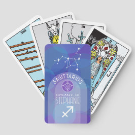 Baralho Sagitário Símbolo de Astrologia Zodiaca Símbolo Fo