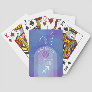 Baralho Sagitário Símbolo de Astrologia Zodiaca Símbolo Fo